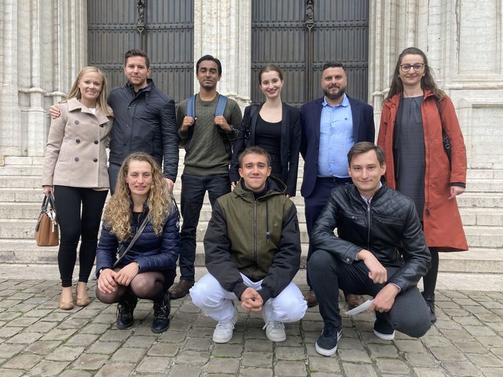 Erasmus35 arcaink Brüsszelben